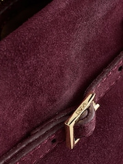 Manu Atelier Merlot Suede Le Cambon 20 Bag - Image 9 of 9