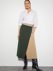 Monsoon Green Nellie Two-Tone Knit Skirt - Image 1 of 5