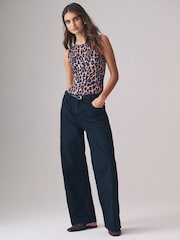 The Set Black / Animal 2 Pack Smoothing Sleeveless Bodysuits - Image 3 of 10