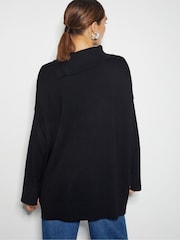 Monsoon Black Beth Button Detail Jumper - Image 3 of 4