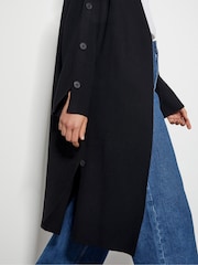 Monsoon Black Bo Button Detail Longline Cardigan - Image 2 of 4