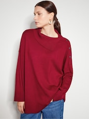 Monsoon Red Beth Button Detail Jumper - Image 1 of 5