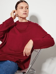 Monsoon Red Beth Button Detail Jumper - Image 4 of 5