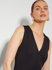 Monsoon Black Polly Ponte Midi Dress - Image 2 of 5