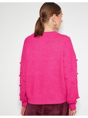 Monsoon Pink Bonita Bobble Jumper - Image 2 of 5