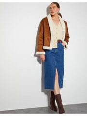 Monsoon Natural Sky Sleeveless Cardigan - Image 5 of 6