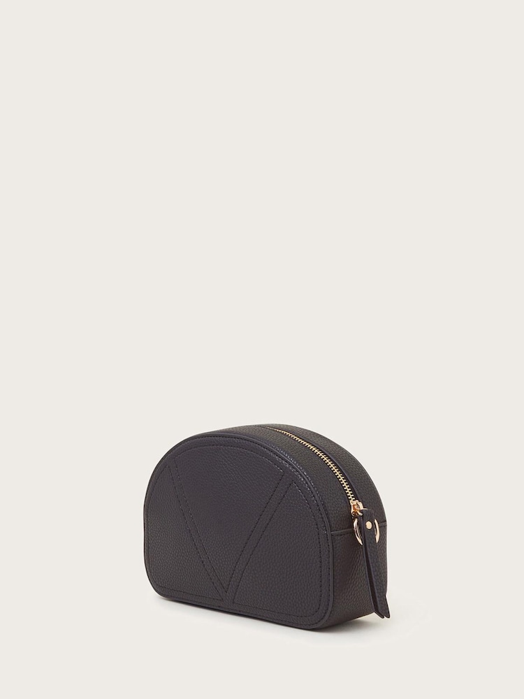 Monsoon Black Hali Leopard Strap Cross-Body Bag - Image 2 of 3 Monsoon Black Hali Leopard Strap Cross-Body Bag - Image 2 of 3