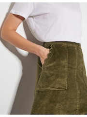Monsoon Green Malika Cord Midi Skirt - Image 7 of 9
