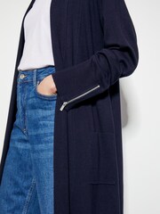 Monsoon Sade Zip Detail Longline pletena jopa - Slika 2 iz 4