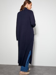 Monsoon Sade Zip Detail Longline pletena jopa - Slika 3 iz 4