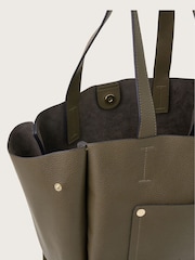 Monsoon Green Zoe Pocket Tote Bag - Image 3 of 3