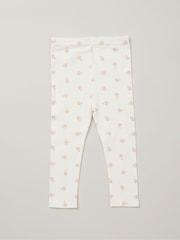 Lily & Jack Faux Fur Gilet 100% Cotton Top and Leggings Outfit Set - Image 4 of 6