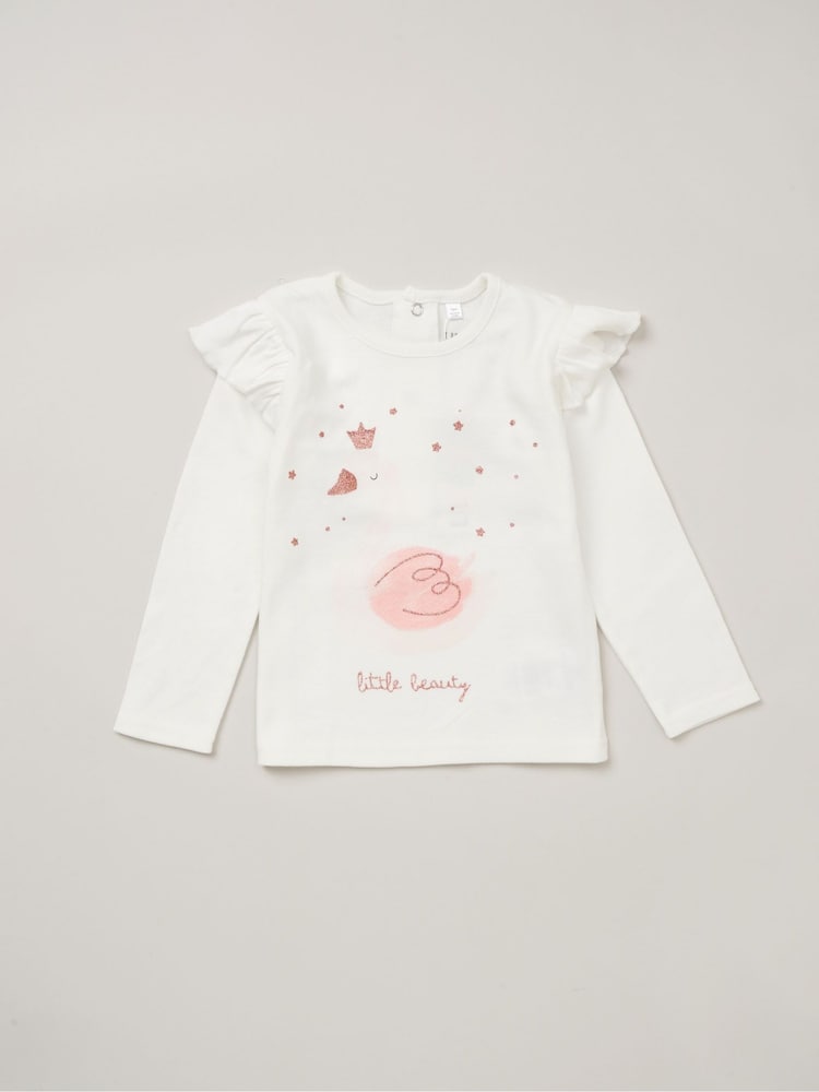 Lily & Jack Faux Fur Gilet 100% Cotton Top and Leggings Outfit Set - Image 3 of 6