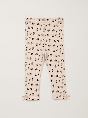 Lily & Jack Faux Fur Gilet 100% Cotton Top and Leggings Outfit Set - Image 5 of 6