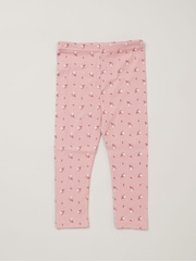 Lily & Jack Faux Fur Gilet 100% Cotton Top and Leggings Outfit Set - Image 4 of 6