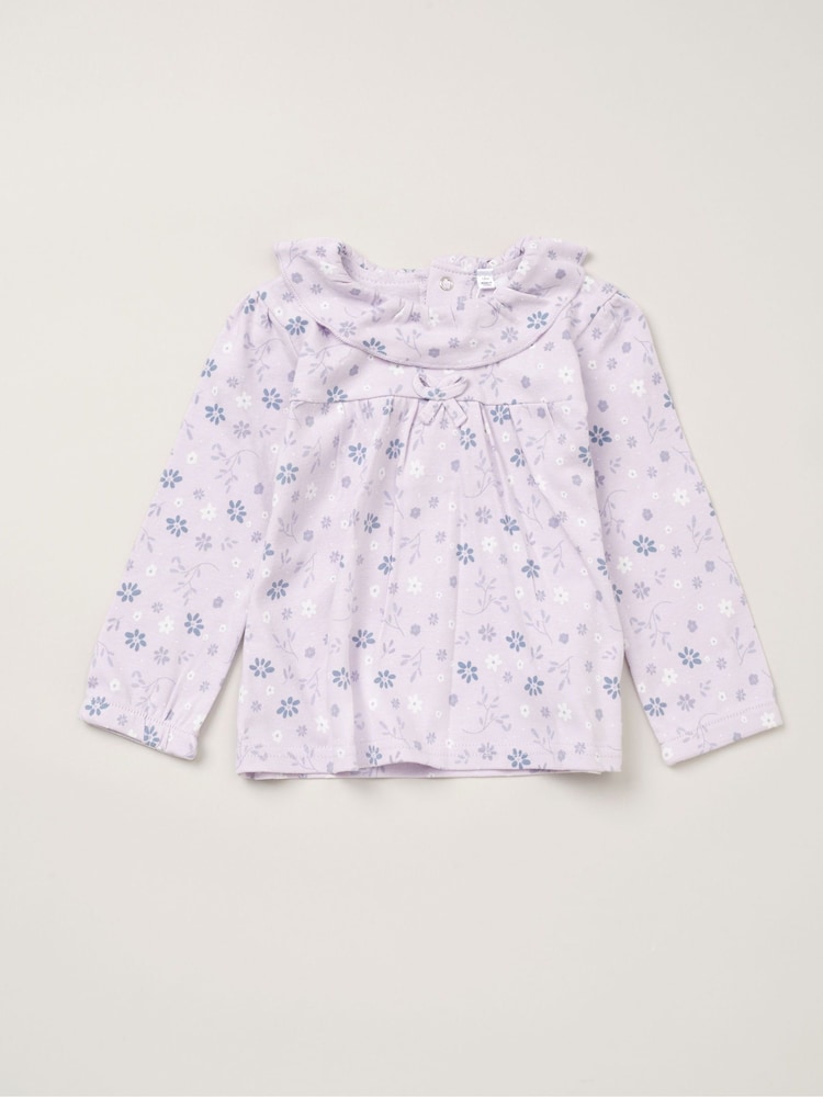 Lily & Jack Faux Fur Gilet 100% Cotton Top and Leggings Outfit Set - Image 4 of 6