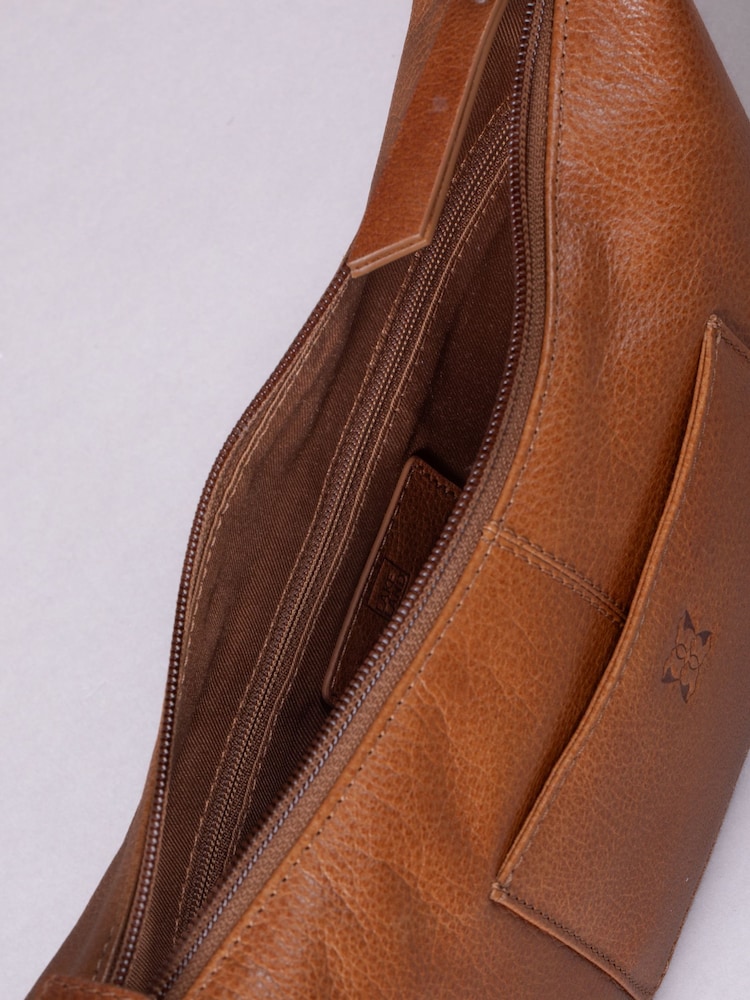 Lakeland Leather Brown Talkin Small Cross-Body Bag - Image 6 of 6