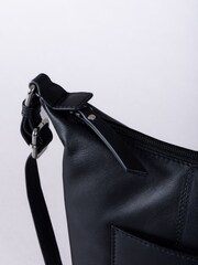 Lakeland Leather Black Medium Talkin Cross-Body Bag - Image 4 of 6