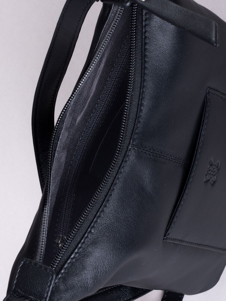 Lakeland Leather Black Medium Talkin Cross-Body Bag - Image 6 of 6