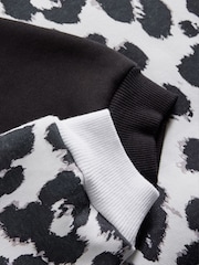 The Set Black/Animal 2 Pack Relaxed Crew Neck Sweatshirts - Image 7 of 7