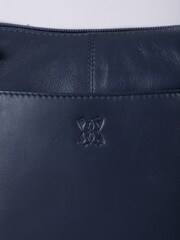 Lakeland Leather Blue Talkin Shoulder Bag - Image 3 of 6