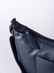 Lakeland Leather Blue Talkin Shoulder Bag - Image 4 of 6