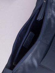 Lakeland Leather Blue Talkin Shoulder Bag - Image 6 of 6