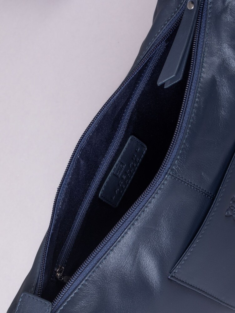 Lakeland Leather Blue Talkin Shoulder Bag - Image 6 of 6