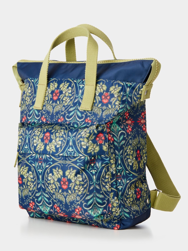 Joe Browns Green Recycled Content Soft Roll Top Printed Backpack - Image 2 of 5