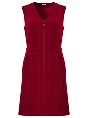 Joe Browns Orange Zip-Front Cord Pinafore Mini Dress - Image 6 of 7