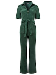 Joe Browns Zip Front Belted Bootcut Corduroy Jumpsuit - Imagen 8 de 8