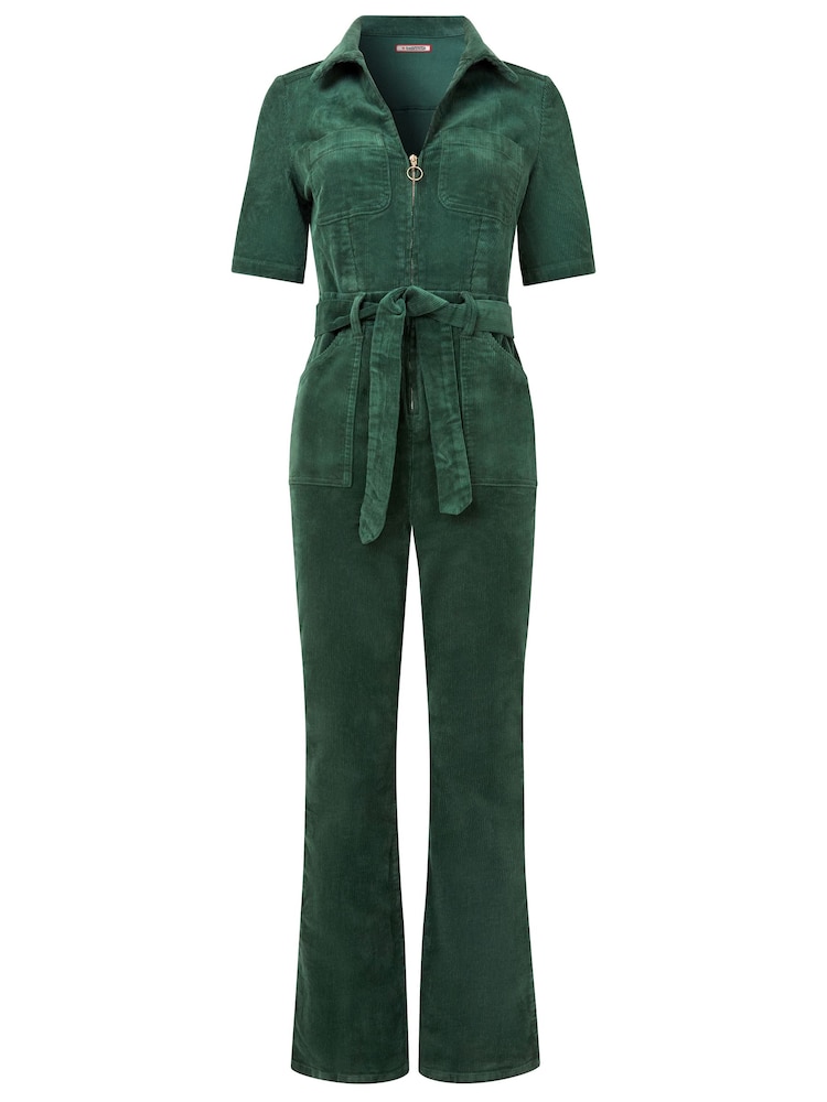 Joe Browns Zip Front Belted Bootcut Corduroy Jumpsuit - Imagen 8 de 8