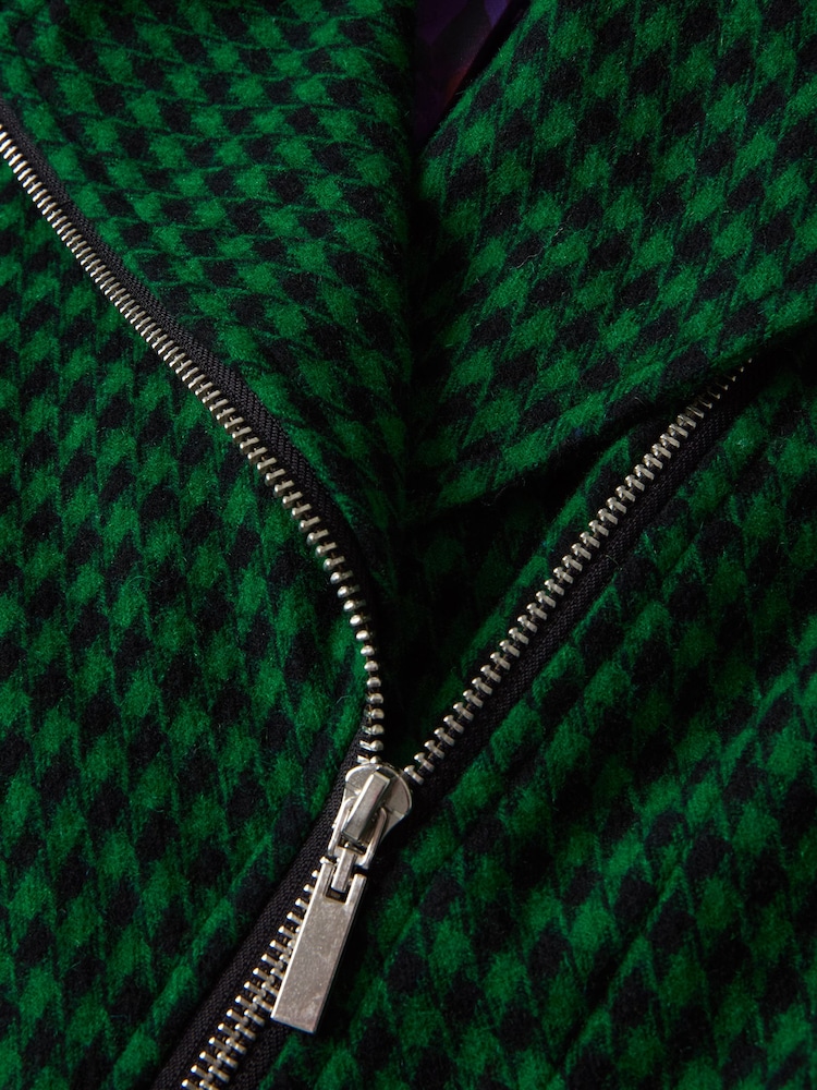 Joe Browns Crop-Bikerjacke mit Hahnentrittmuster - Bild 6 von 6 Joe Browns Crop-Bikerjacke mit Hahnentrittmuster - Bild 6 von 6