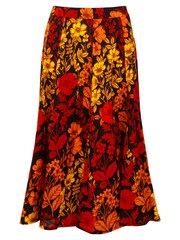Joe Browns Black Autumnal Floral Midi Skirt - Image 5 of 6