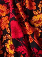 Joe Browns Black Autumnal Floral Midi Skirt - Image 6 of 6