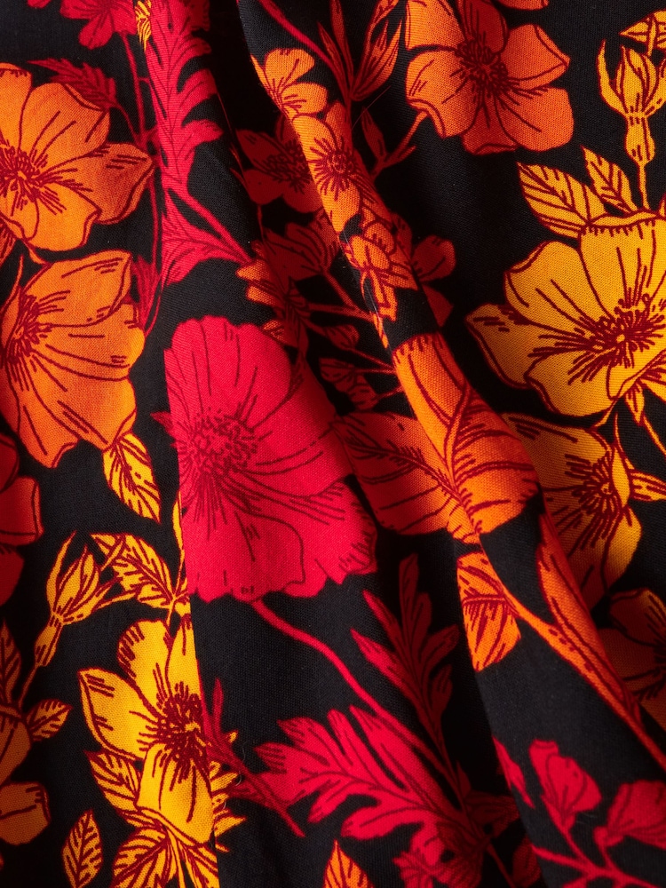 Joe Browns Black Autumnal Floral Midi Skirt - Image 6 of 6