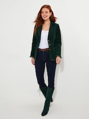 Joe Browns Green Slim Fit Lace Trim Cord Jacket - Image 3 of 9