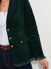 Joe Browns Green Slim Fit Lace Trim Cord Jacket - Image 5 of 9