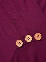 Joe Browns Purple Slim Fit Asymmetric Hem Long Sleeve Tunic - Image 6 of 6
