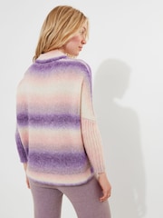 Joe Browns Oversized Sloe Joes Super Soft Ombre V-Neck Jumper - Imagen 5 de 9