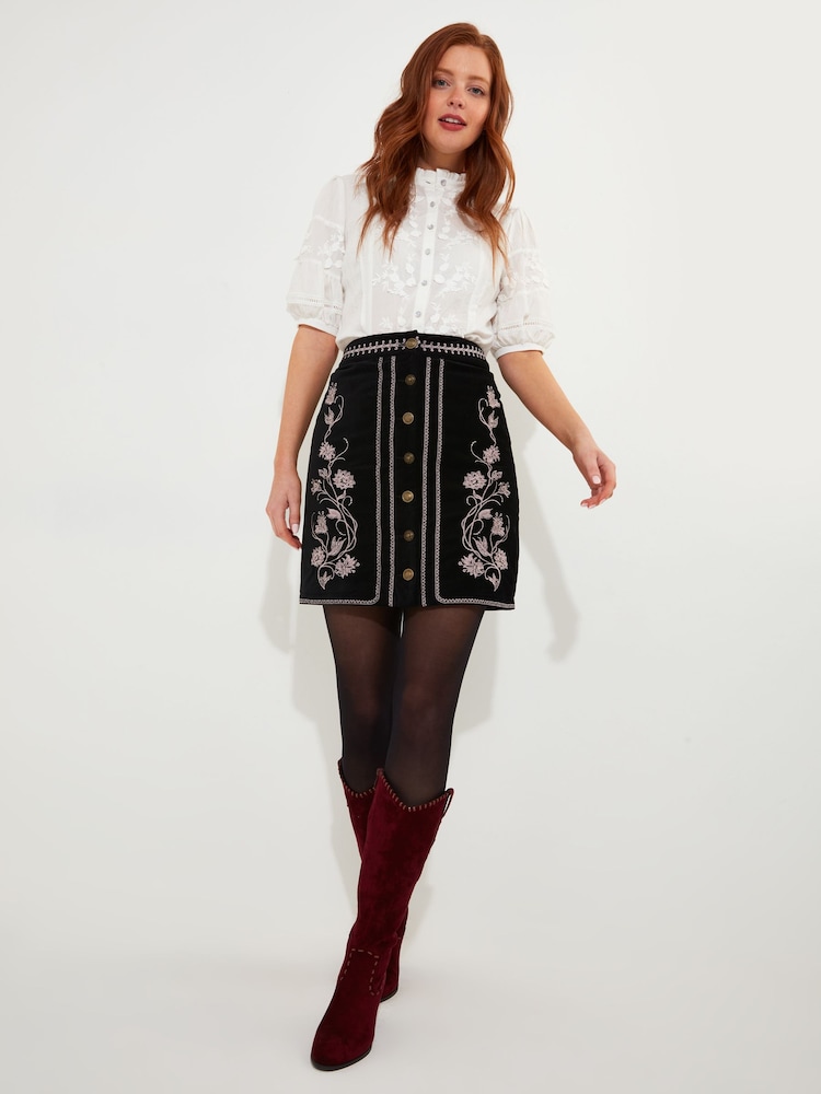 Joe Browns Floral Embroidered A-Line Mini Skirt - Bild 2 von 7 Joe Browns Floral Embroidered A-Line Mini Skirt - Bild 2 von 7