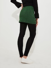 Joe Browns Green Dogtooth Check 2-In-1 Skirted Leggings - Image 4 of 6