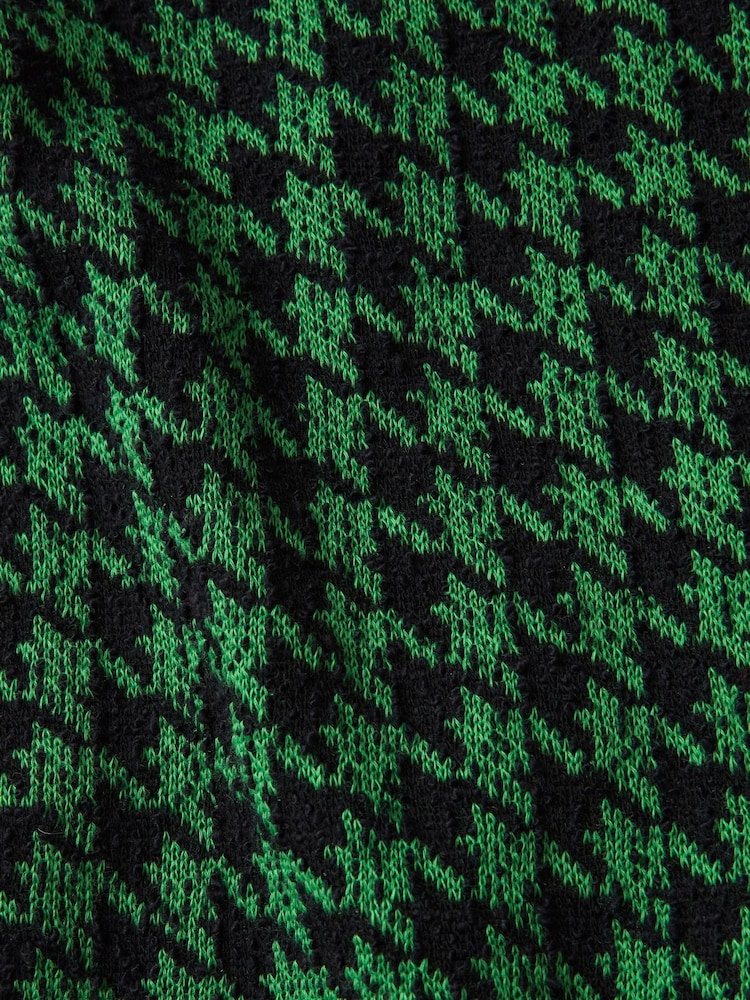Joe Browns Green Dogtooth Check 2-In-1 Skirted Leggings - Image 6 of 6