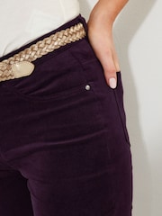Joe Browns Purple Bootcut Moleskin Trousers - Image 2 of 5