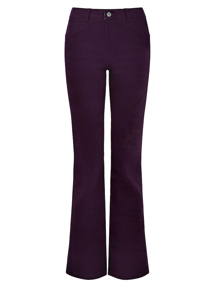 Joe Browns Purple Bootcut Moleskin Trousers - Image 5 of 5