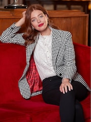 Joe Browns Black Dogtooth Check Co-Ord Jacket - Image 1 of 10