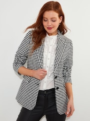 Joe Browns Black Dogtooth Check Co-Ord Jacket - Image 2 of 10