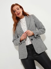 Joe Browns Black Dogtooth Check Co-Ord Jacket - Image 5 of 10