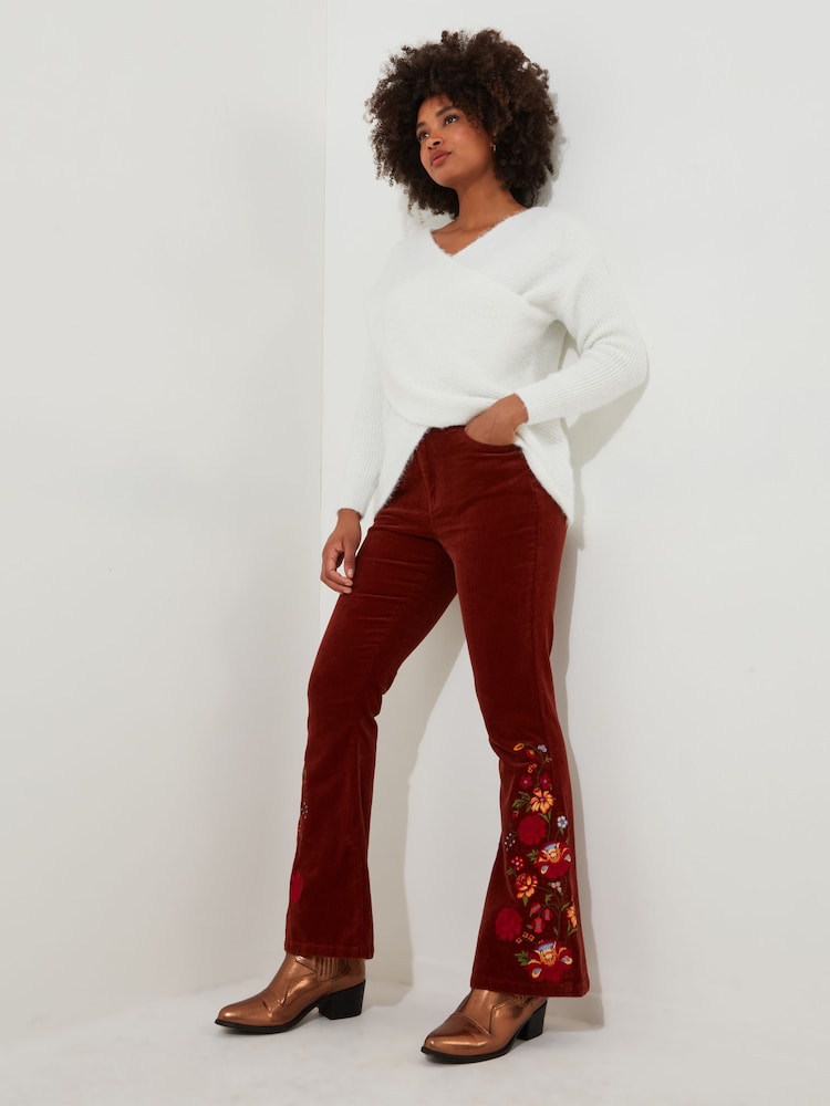 Joe Browns Cream Oversized Slouchy Wrap Jumper - Image 3 of 5