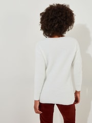 Joe Browns Cream Oversized Slouchy Wrap Jumper - Image 4 of 5